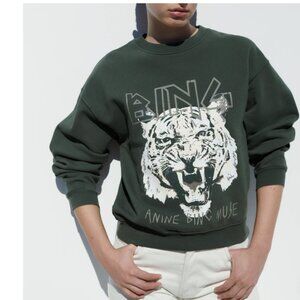Anine Bing Green Tiger Sweater
